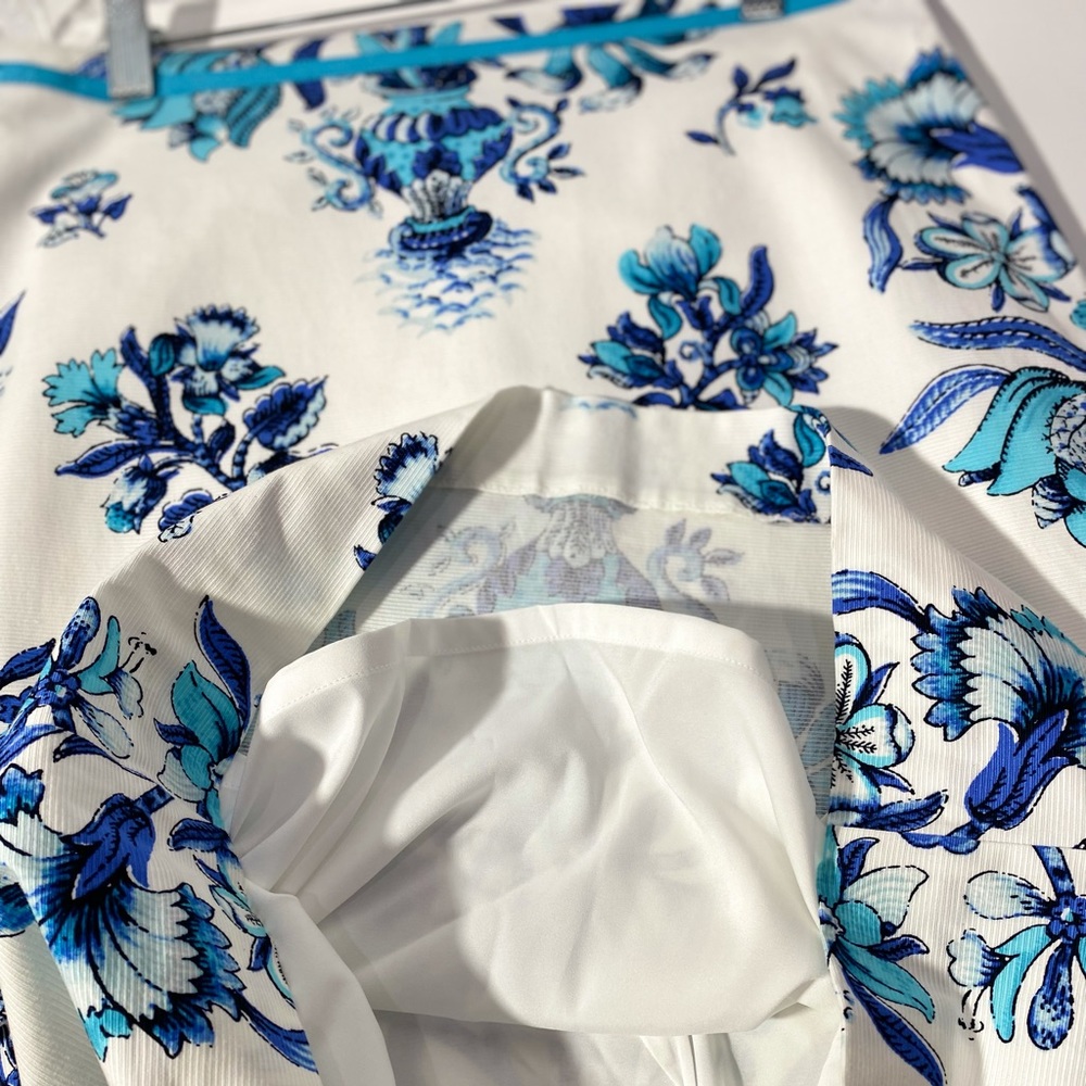 Talbots NWT’s Skirt, Mini, Pencil, Blue and White, Size 6 - Picture 6 of 11